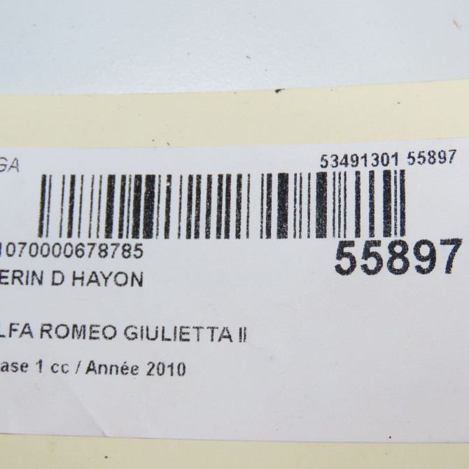 Verin droit hayon occasion ALFA ROMEO GIULIETTA II Phase 1 03-2010->12-2013 1.6 JTDM 105ch 50509830 5