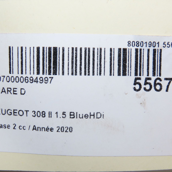 Phare droit occasion PEUGEOT 308 II Phase 1 04-1995->04-1999 1.5 BlueHDi 130ch 1628555380 5