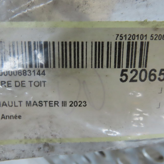 Barre de toit occasion RENAULT MASTER III 8