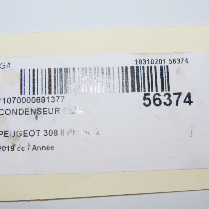 Condenseur clim occasion PEUGEOT 308 II 308 II Phase 2 2017-04-01-> 9817334080 5