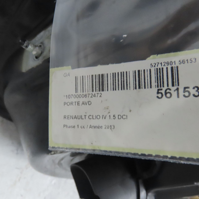 Porte avant droite occasion RENAULT CLIO IV Phase 1 07-2012->... 1.5 DCI 90ch 801008302R 4