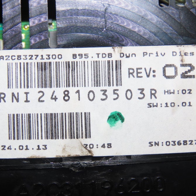 Compteur occasion RENAULT MEGANE III Phase 2 01-2012->06-2014 1.5 DCI 110ch 248105260R 5