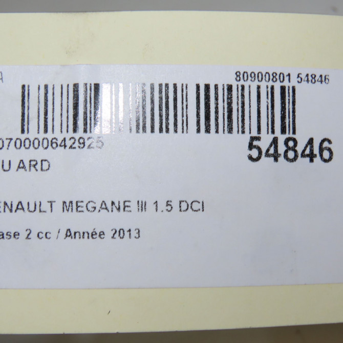 Feu arrière droit occasion RENAULT MEGANE III Phase 2 01-2012->06-2014 1.5 DCI 110ch 265500007R 5