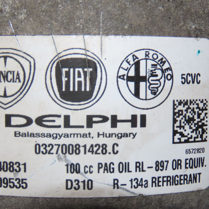 Compresseur air conditionne occasion ALFA ROMEO GIULIETTA II Phase 1 03-2010->12-2013 1.6 JTDM 105ch 50547718 7