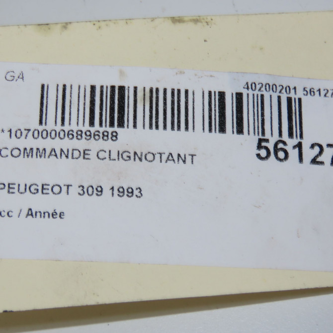 Commande clignotant occasion PEUGEOT 309 5