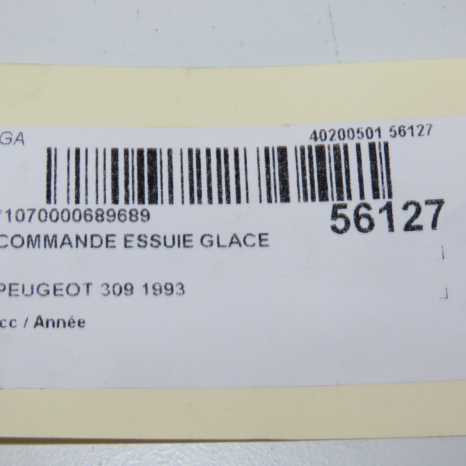 Commande essuie glace occasion PEUGEOT 309 5