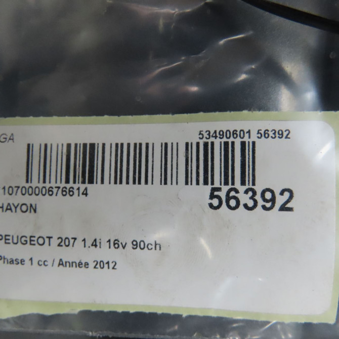 Hayon occasion PEUGEOT 207 Phase 1 04-2006->06-2013 1.4i 16v 90ch 8701AY 5