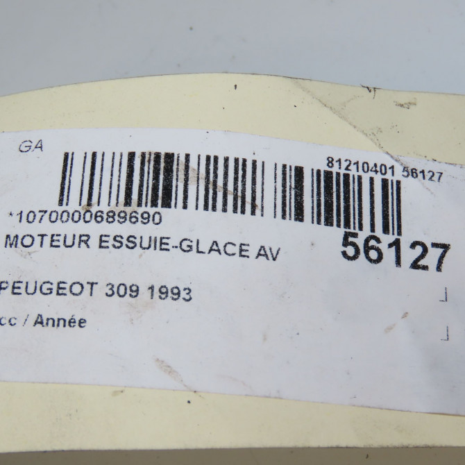 Moteur essuie-glace avant occasion PEUGEOT 309 5