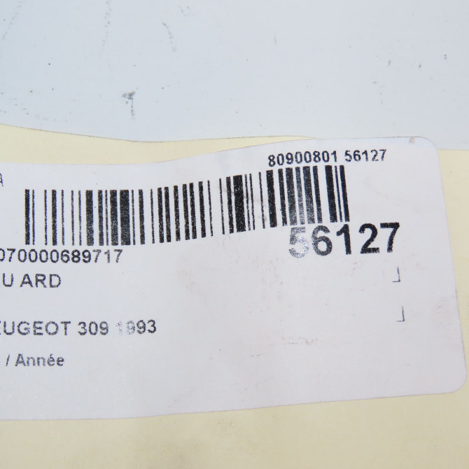 Feu arrière droit occasion PEUGEOT 309 5