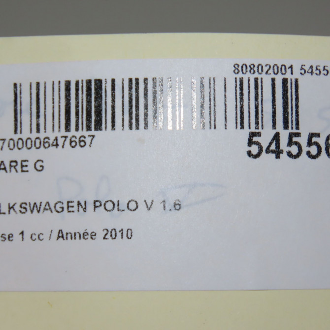 Phare gauche occasion VOLKSWAGEN POLO V POLO V Phase 1 2009-09-01->2014-05-31 1.6 TDI 75ch 6R1941015E 6