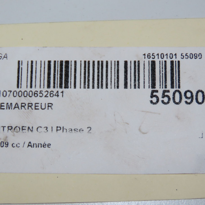 Démarreur occasion CITROEN C3 I Phase 2 10-2005->12-2010 5802FG 8