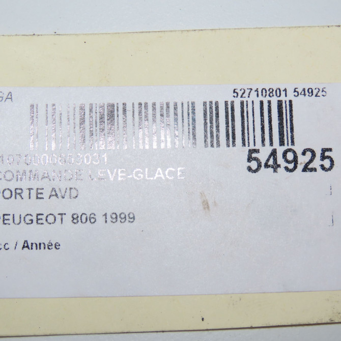 Commande lève-glace porte avant droite occasion PEUGEOT 806 6552AR 4