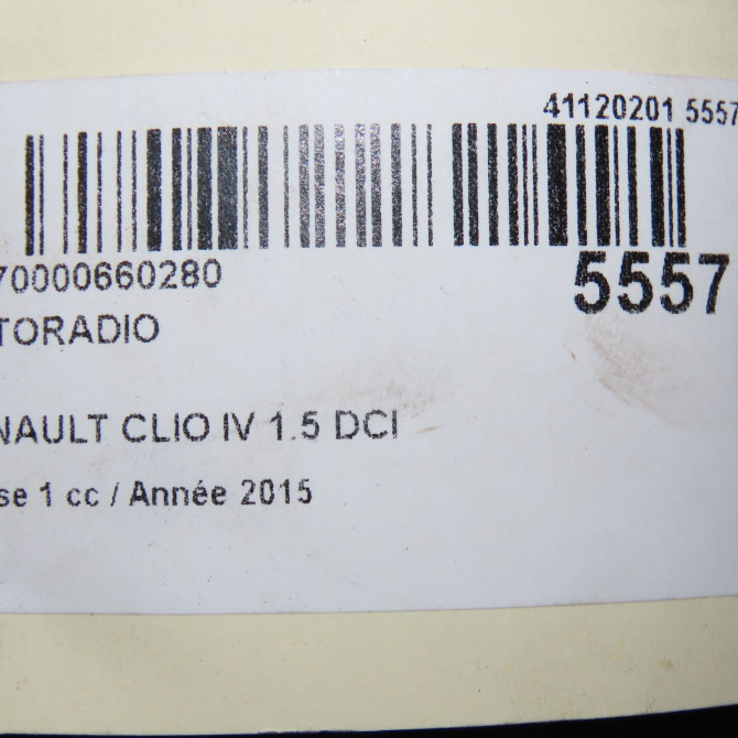 Autoradio occasion RENAULT CLIO IV Phase 1 07-2012->... 1.5 DCI 90ch 281156547R 7