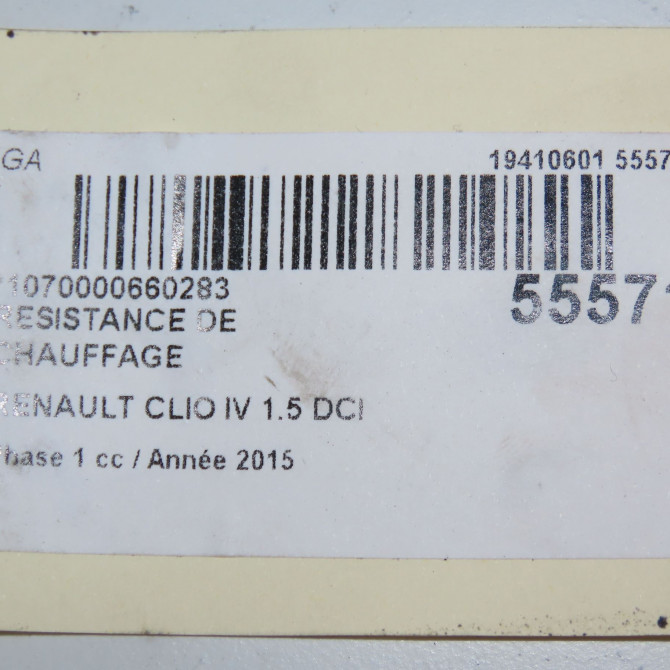 Resistance de chauffage occasion RENAULT CLIO IV Phase 1 07-2012->... 1.5 DCI 90ch 271435467R 5