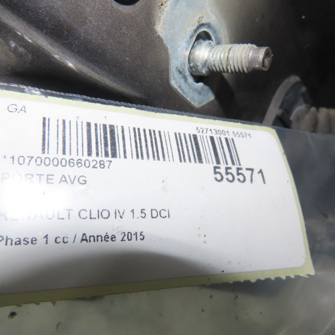 Porte avant gauche occasion RENAULT CLIO IV Phase 1 07-2012->... 1.5 DCI 90ch 801017896R 4