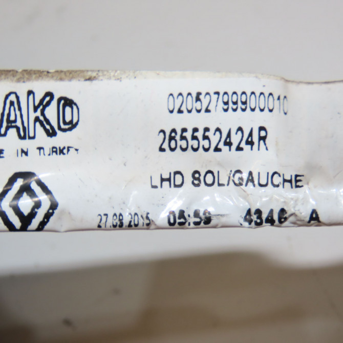 Feu arrière interieur gauche occasion RENAULT CLIO IV Phase 1 07-2012->... 1.5 DCI 90ch 265552424R 3