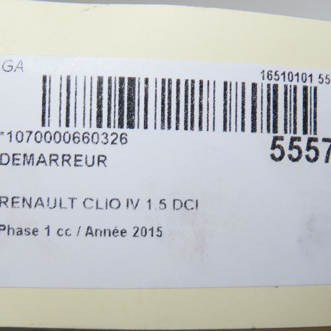 Démarreur occasion RENAULT CLIO IV Phase 1 07-2012->... 1.5 DCI 90ch 233004868R 6