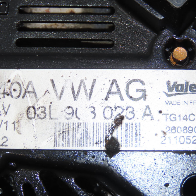 Alternateur occasion VOLKSWAGEN TOURAN II Phase 1 09-2010->12-2015 2.0 TDI 140ch 3L903023 5