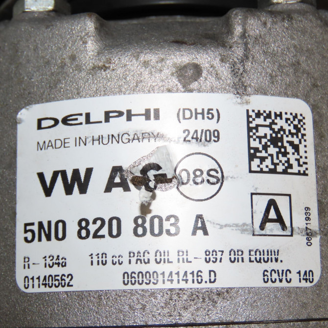 Compresseur air conditionne occasion SEAT LEON II Phase 1 09-2005->05-2009 1.9 TDI 105ch 1K0820808F 7