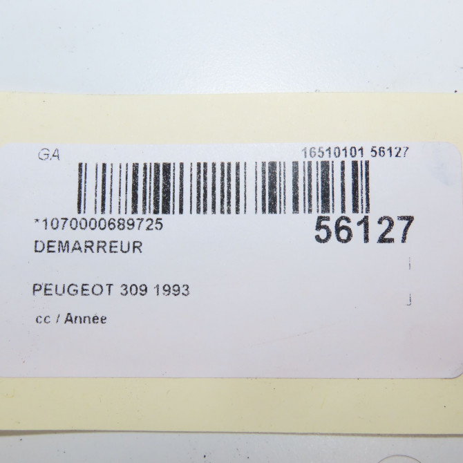 Démarreur occasion PEUGEOT 309 7