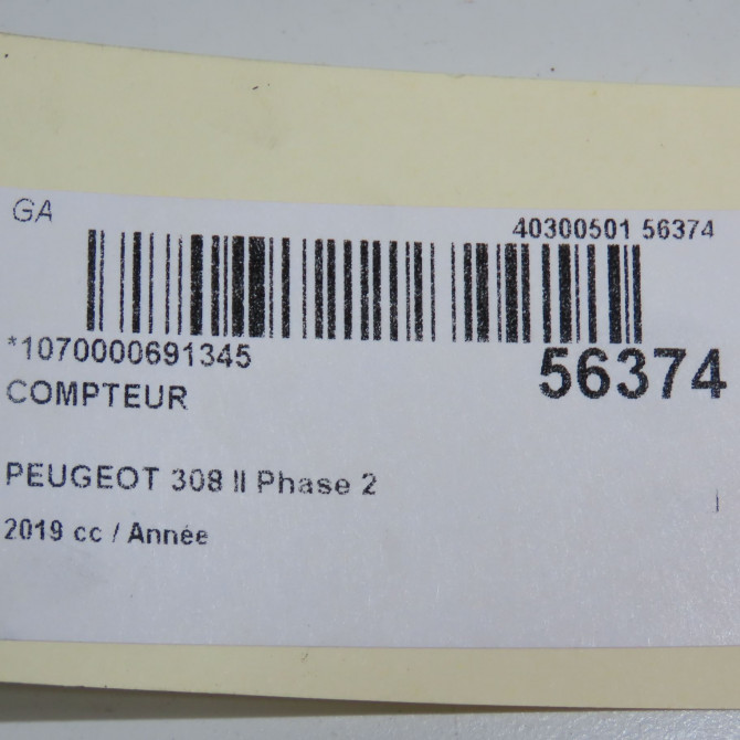 Compteur occasion PEUGEOT 308 II 308 II Phase 2 2017-04-01-> 1651148580 6