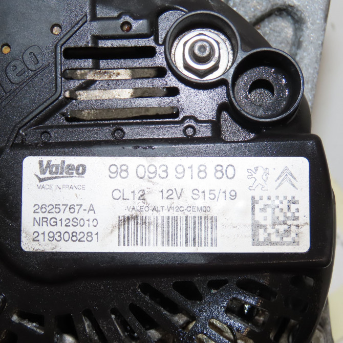 Alternateur occasion PEUGEOT 308 II 308 II Phase 2 2017-04-01-> 9809391880 7