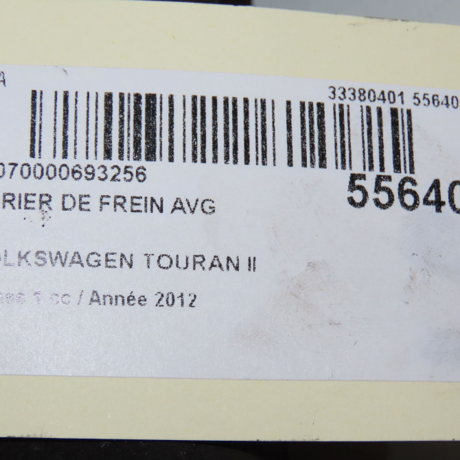 Etrier de frein avant gauche occasion VOLKSWAGEN TOURAN II Phase 1 09-2010->12-2015 2.0 TDI 140ch 1K0615123E 7