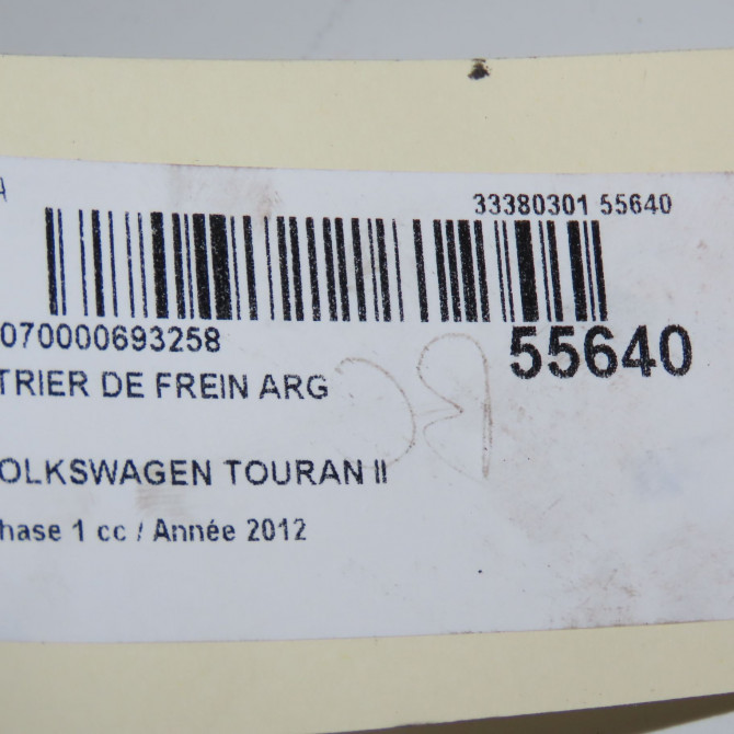 Etrier de frein arrière gauche occasion VOLKSWAGEN TOURAN II Phase 1 09-2010->12-2015 2.0 TDI 140ch 5K0615423 6