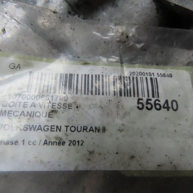 Boîte à vitesse mecanique occasion VOLKSWAGEN TOURAN II Phase 1 09-2010->12-2015 2.0 TDI 140ch 2Q300049B 6