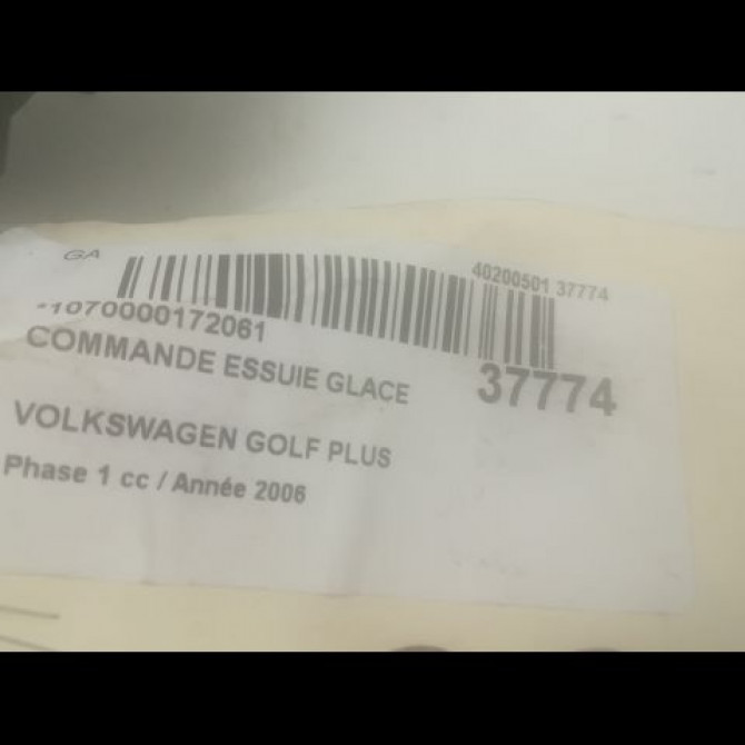 Commande essuie glace occasion VOLKSWAGEN GOLF V Phase 1 11-2003->10-2008 1.9 TDI 105ch 1K0953519J9B9 3
