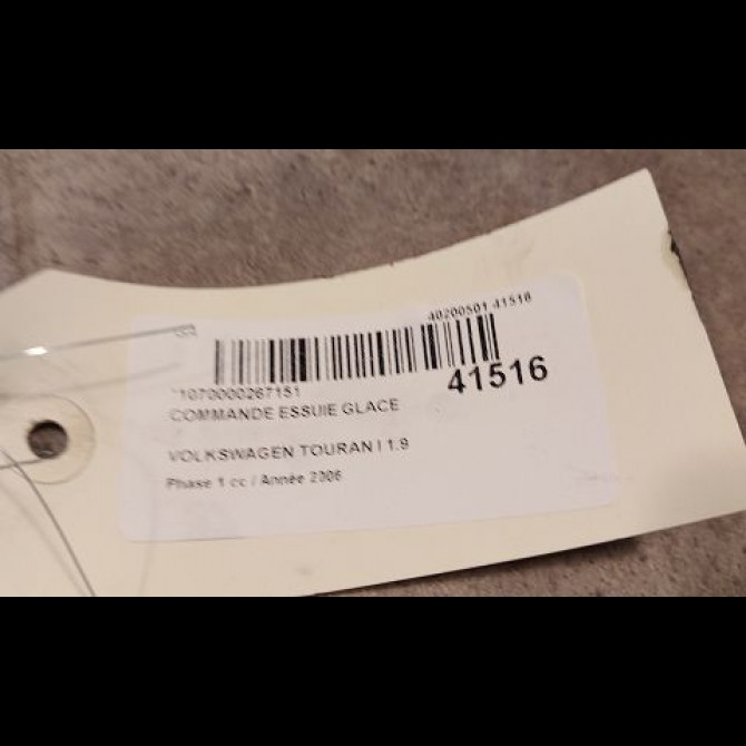 Commande essuie glace occasion VOLKSWAGEN TOURAN I Phase 1 03-2003->12-2006 1.9 TDI 105ch 1K0953519J9B9 3