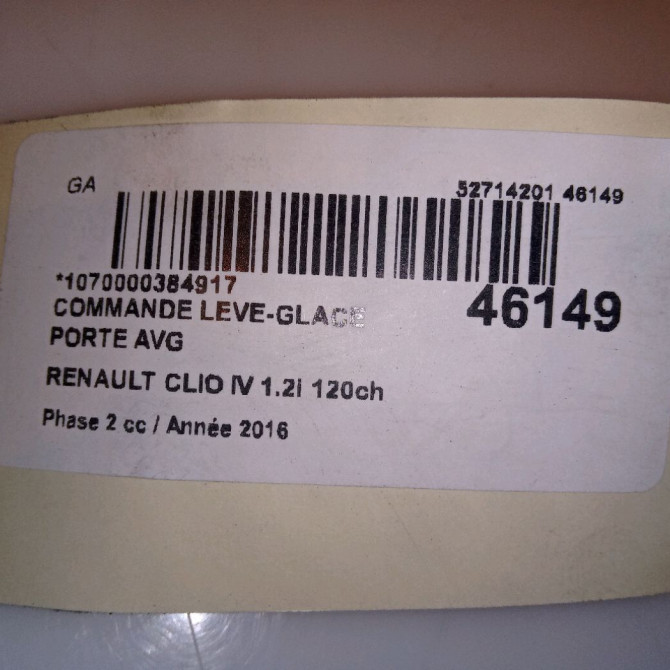 Commande lève-glace porte avant gauche occasion RENAULT CLIO IV Phase 2 08-2016->... 1.2i 120ch 254112588R 4