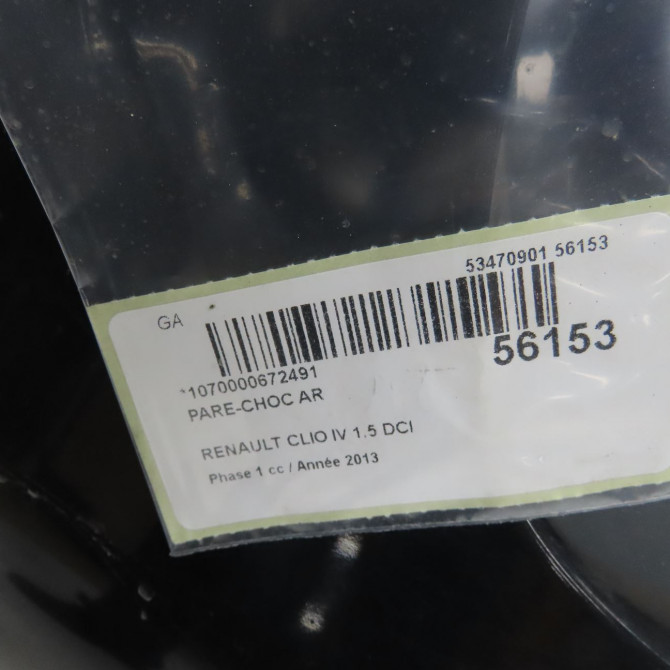 Pare-choc arrière occasion RENAULT CLIO IV Phase 1 07-2012->... 1.5 DCI 90ch 850103029R 6
