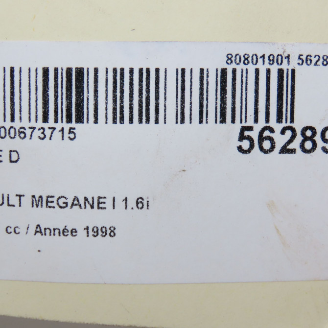 Phare droit occasion RENAULT MEGANE I Phase 1 11-1995->03-1999 1.6i 7701040688 5