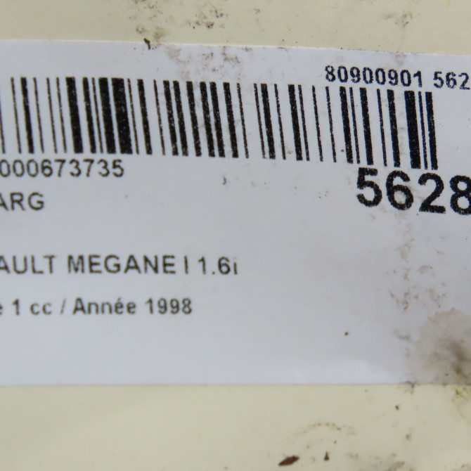 Feu arrière gauche occasion RENAULT MEGANE I Phase 1 11-1995->03-1999 1.6i 7701040608 5