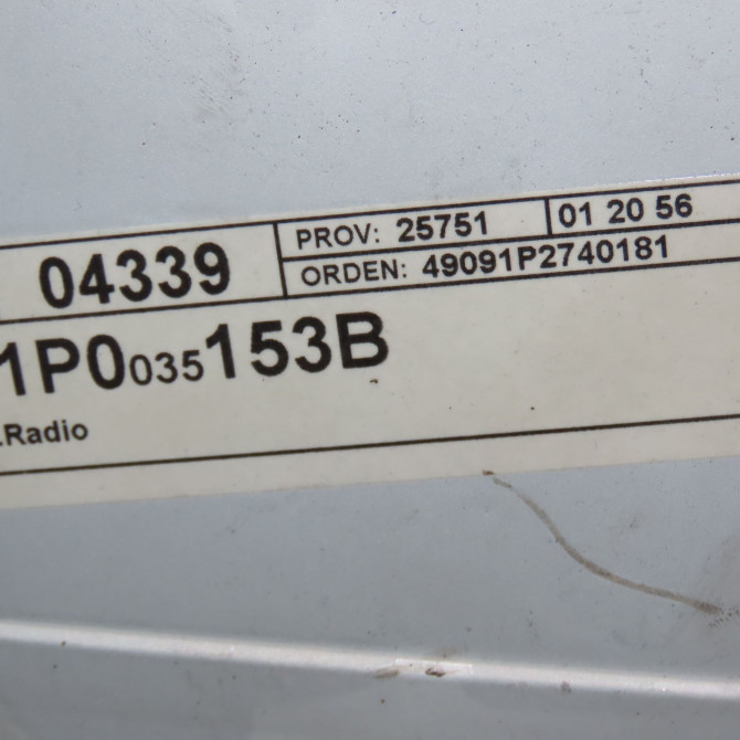 Autoradio occasion SEAT LEON II Phase 1 09-2005->05-2009 1.9 TDI 105ch 1P1035186N87 4