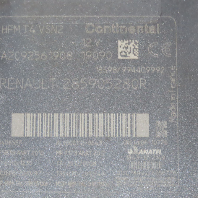 Lecteur de carte occasion RENAULT CLIO IV Phase 2 08-2016->... 1.5 DCI 90ch 285901934R 5