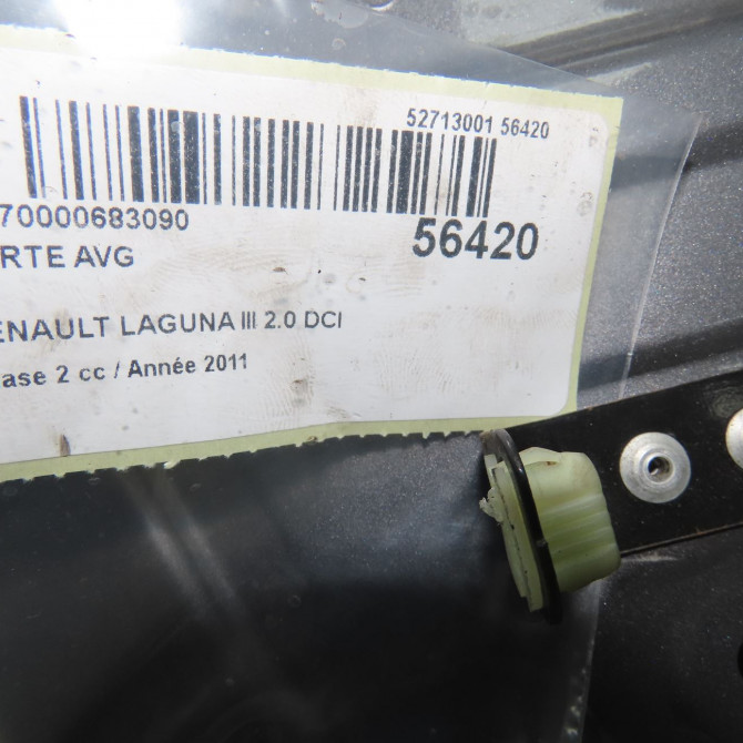 Porte avant gauche occasion RENAULT LAGUNA III Phase 2 11-2010->03-2013 2.0 DCI 16v 130ch 801010025R 5
