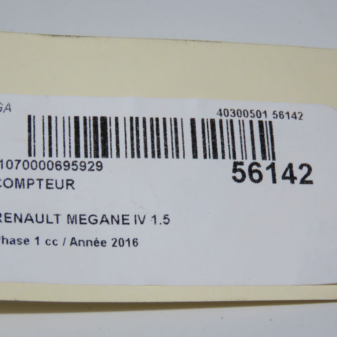 Compteur occasion RENAULT MEGANE IV Phase 1 12-2015->... 1.5 DCI 8v 110ch 248105618R 5