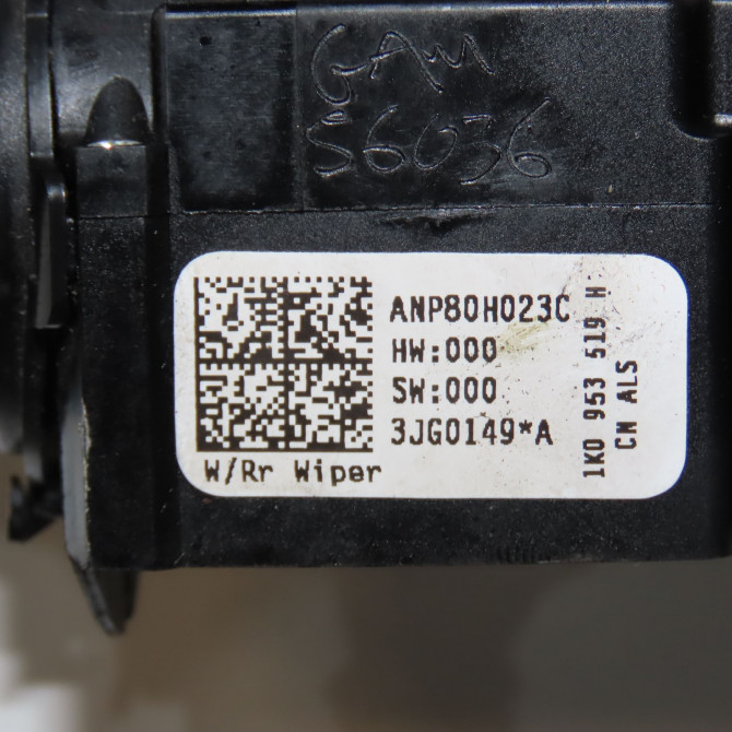 Commande essuie glace occasion SEAT LEON II Phase 1 09-2005->05-2009 1.9 TDI 105ch 1K0953519J9B9 4