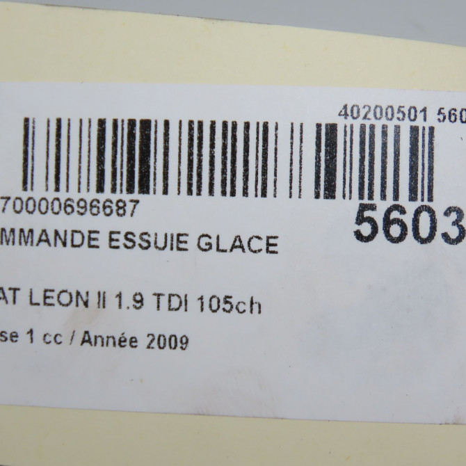 Commande essuie glace occasion SEAT LEON II Phase 1 09-2005->05-2009 1.9 TDI 105ch 1K0953519J9B9 6