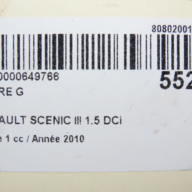 Phare gauche occasion RENAULT SCENIC III Phase 1 04-2009->11-2011 1.5 DCI 105ch 260606760R 6