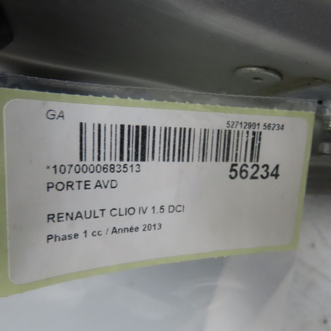 Porte avant droite occasion RENAULT CLIO IV Phase 1 07-2012->... 1.5 DCI 90ch 801008302R 4