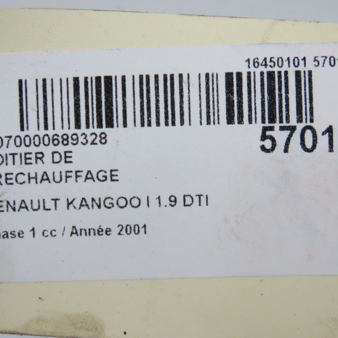 Boitier de préchauffage occasion RENAULT KANGOO I Phase 1 09-1997->06-2003 1.9 DTI 8v 80ch 7700115078 6