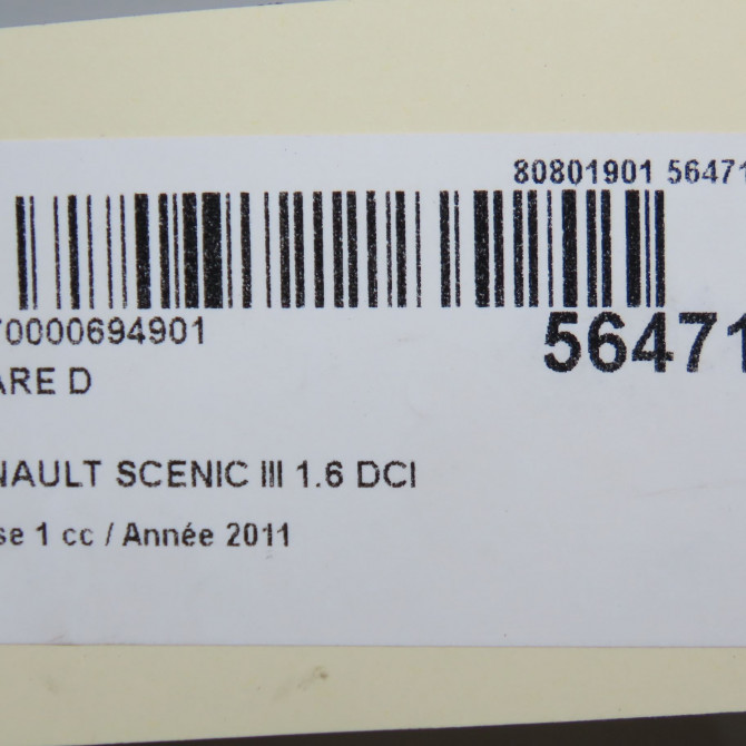Phare droit occasion RENAULT SCENIC III Phase 1 04-2009->11-2011 1.6 DCI 130ch 260108250R 6