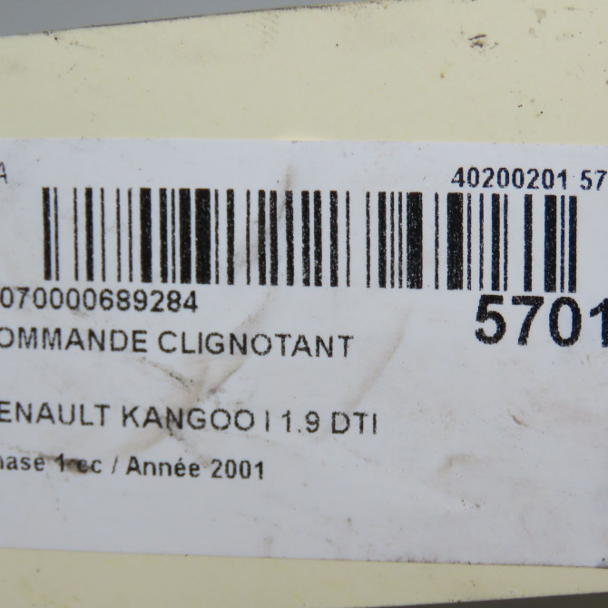 Commande clignotant occasion RENAULT KANGOO I Phase 1 09-1997->06-2003 1.9 DTI 8v 80ch 7701053058 6