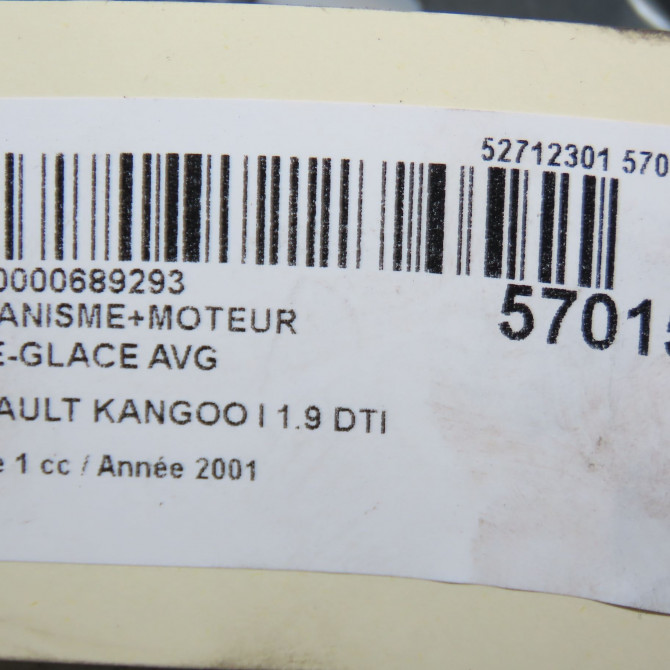 Mecanisme+moteur leve-glace avg occasion RENAULT KANGOO I Phase 1 09-1997->06-2003 1.9 DTI 8v 80ch 8200188553 6