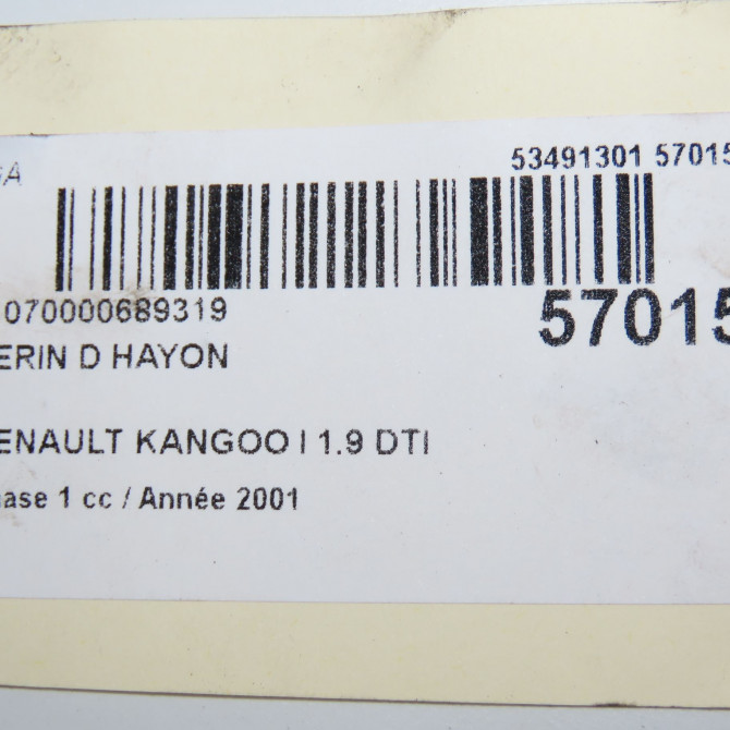 Verin droit hayon occasion RENAULT KANGOO I Phase 1 09-1997->06-2003 1.9 DTI 8v 80ch 7700303186 5