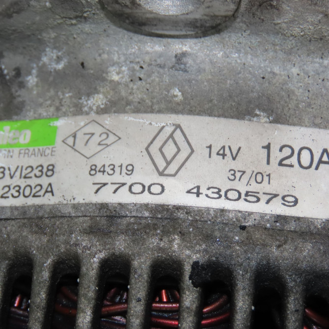 Alternateur occasion RENAULT KANGOO I Phase 1 09-1997->06-2003 1.9 DTI 8v 80ch 8200205612 7