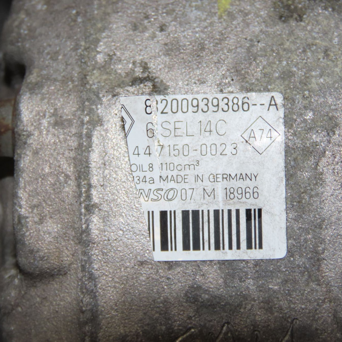 Compresseur air conditionne occasion RENAULT SCENIC III Phase 1 04-2009->11-2011 1.5 DCI 105ch 926008209R 7